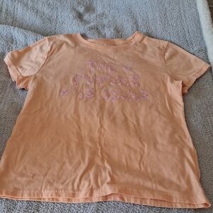 NWOT! Xersion Orange Kids T-Shirt - The Future is Yours Size Xl